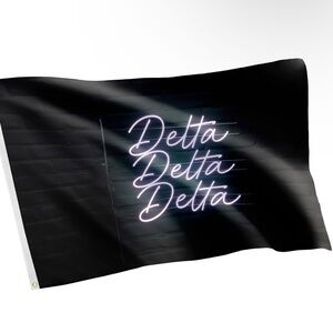 Tri Delta sorority flag